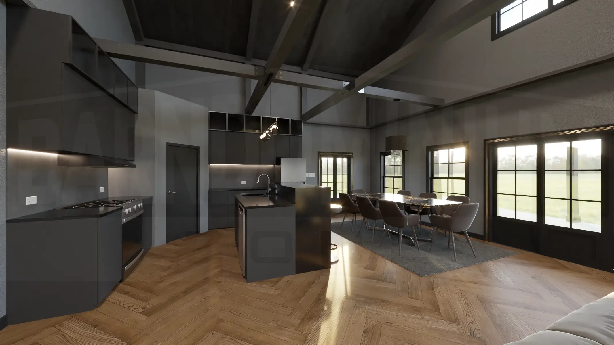 3Bedroom The Ferndown Barndominium With Home Office