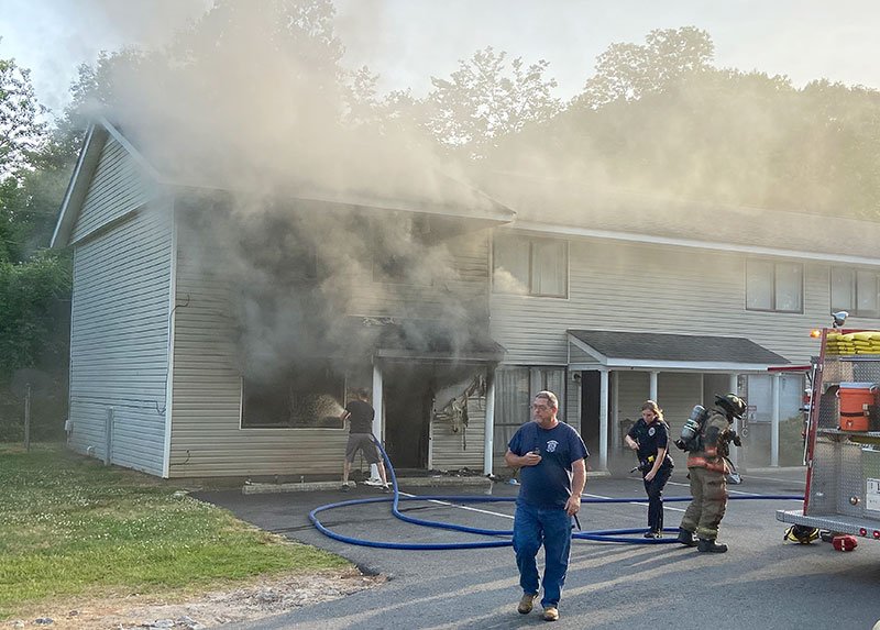 Fire at Barnesville apartment complex under control