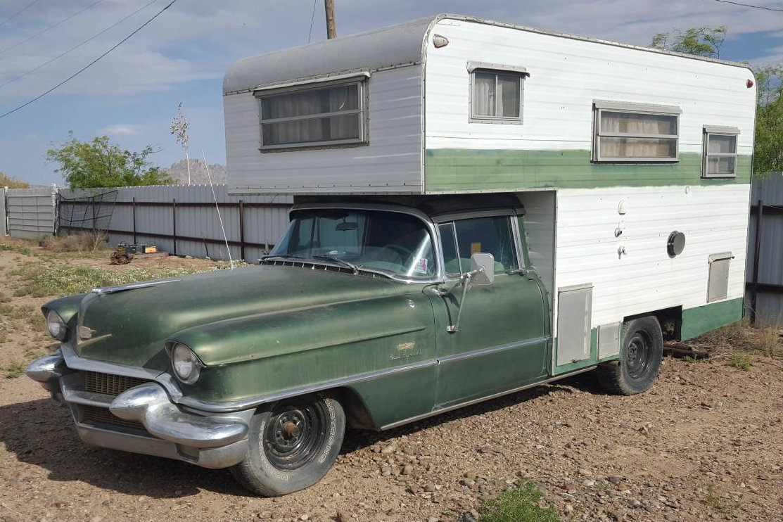 Caddy With A Kitchen Sink! 1956 Cadillac Camper