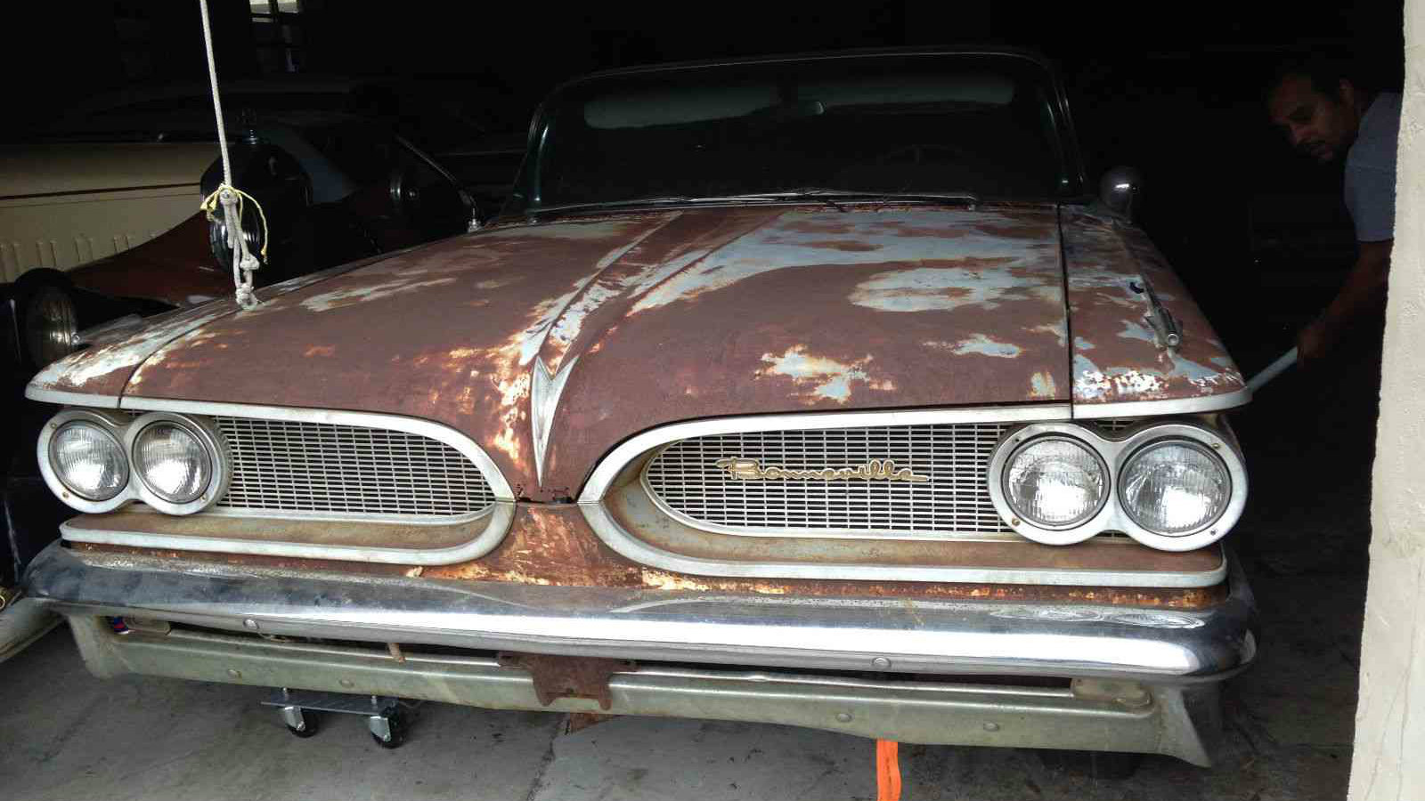 1959 Pontiac Bonneville Wide Track Storage Find Barn Finds