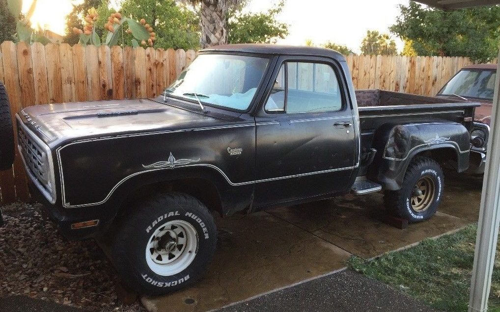 Black Magic 1976 Dodge Warlock Power Wagon Barn Finds