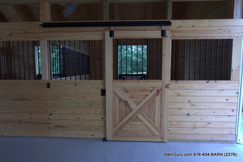 4 Stall Horse Barn build out Barn Builder in North Ga
