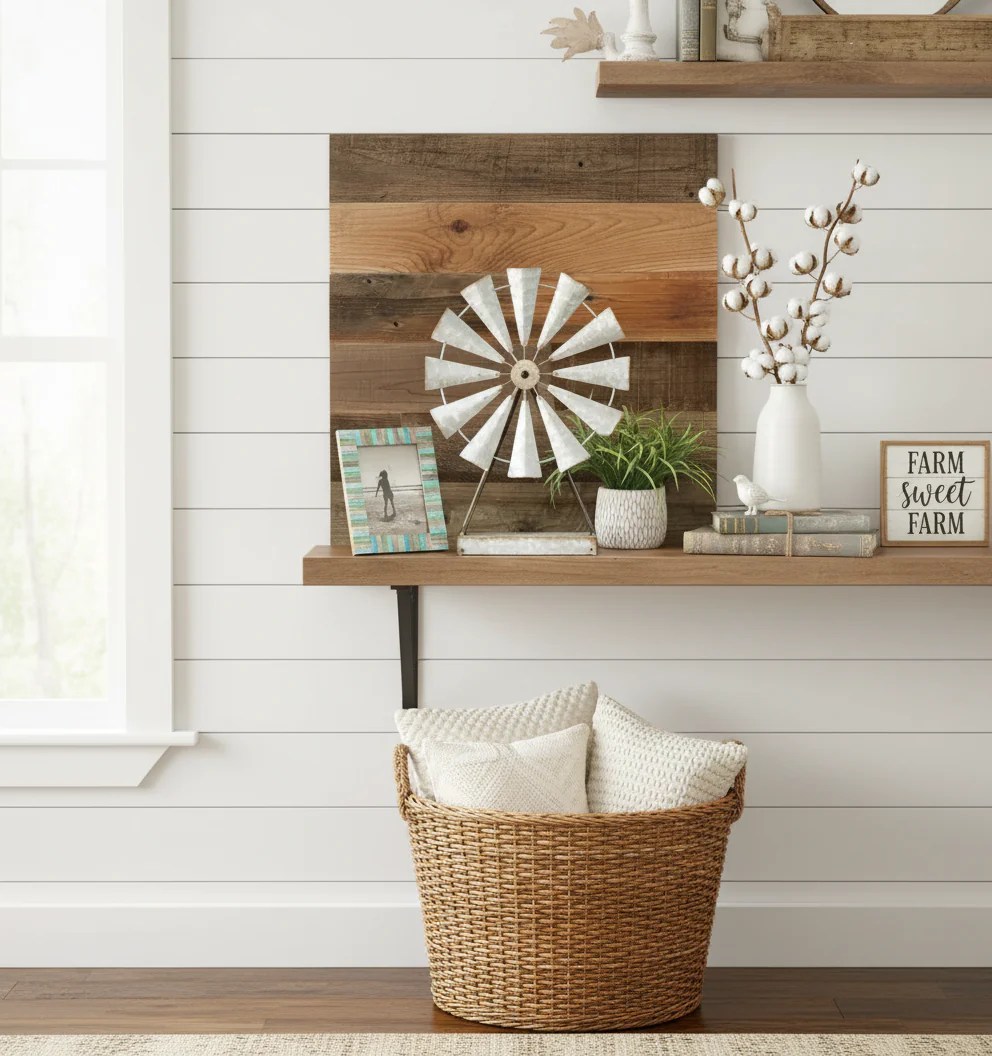 LARGE TABLETOP WINDMILL BarnHill Candles and Decor