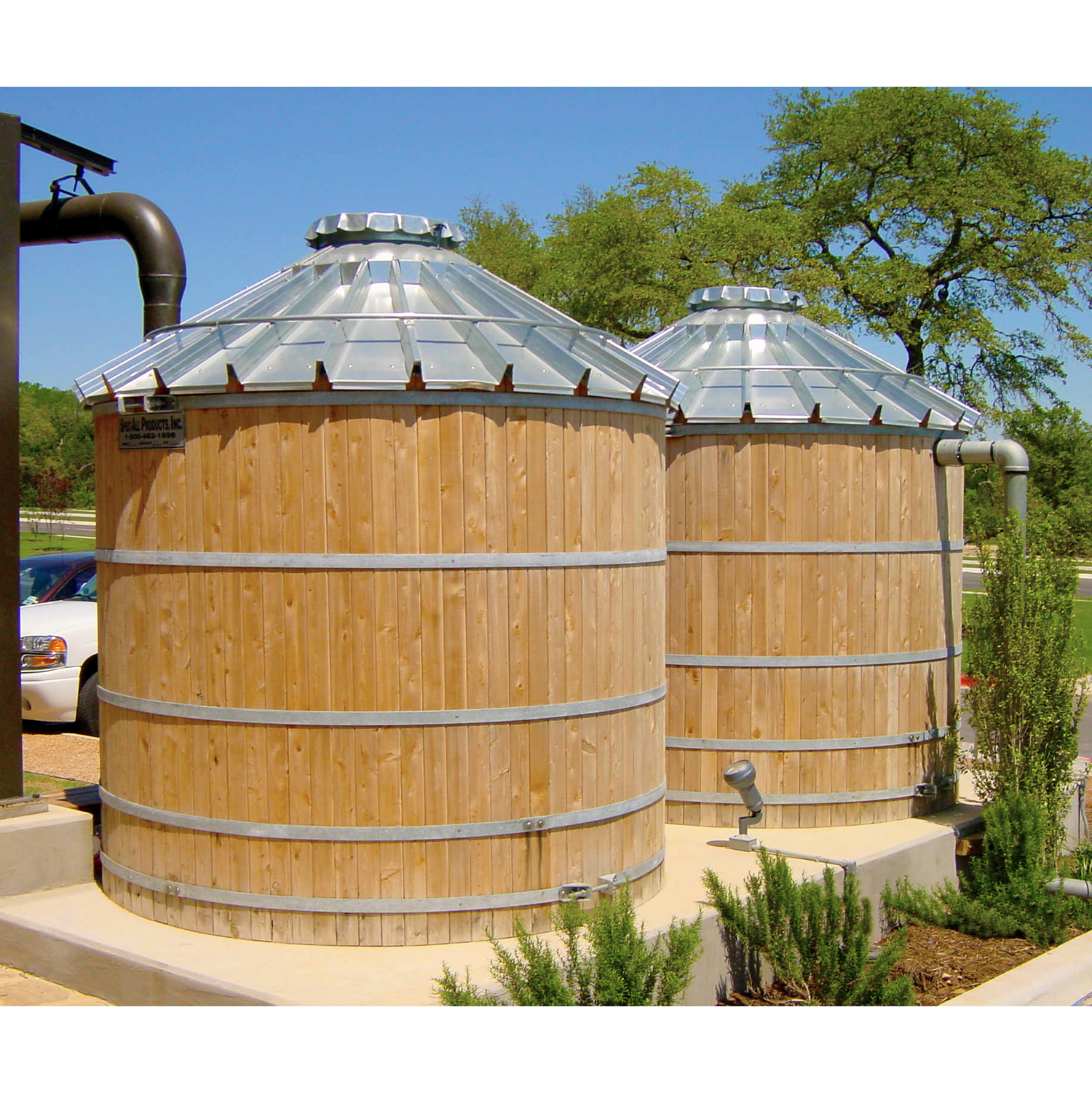 TimberTank® Wooden Water Storage Tank Barn Pros