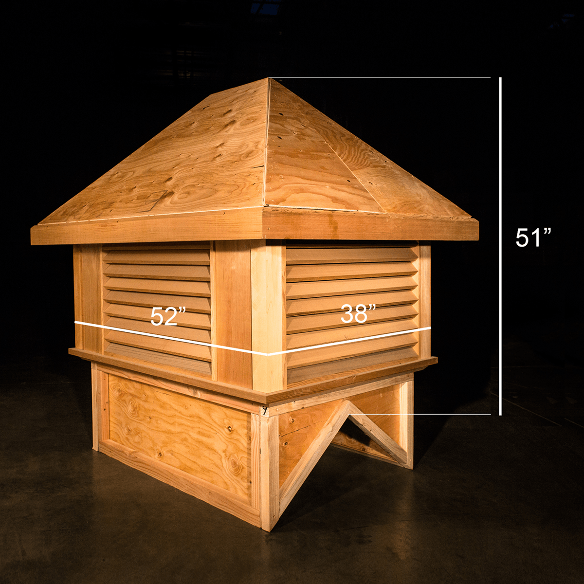Jumbo Western Red Cedar Wood Barn Cupola Barn Pros