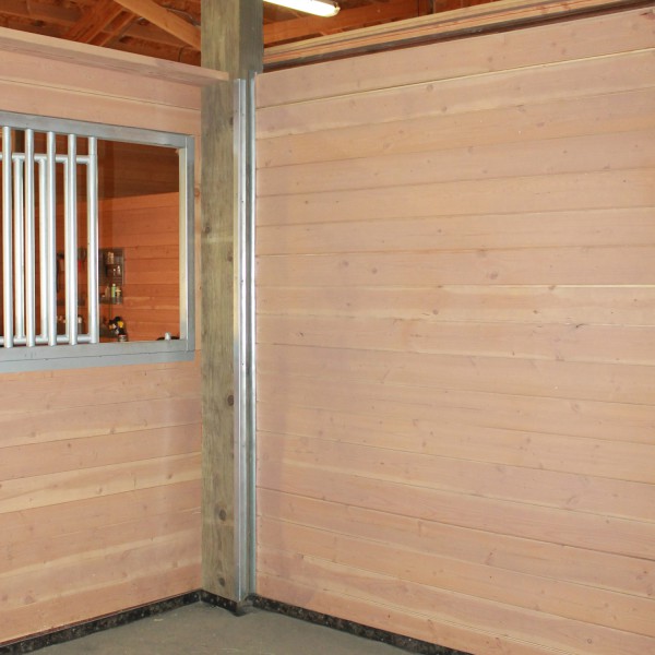 Horse stable solid wood wall tongue and groove Barn Pros