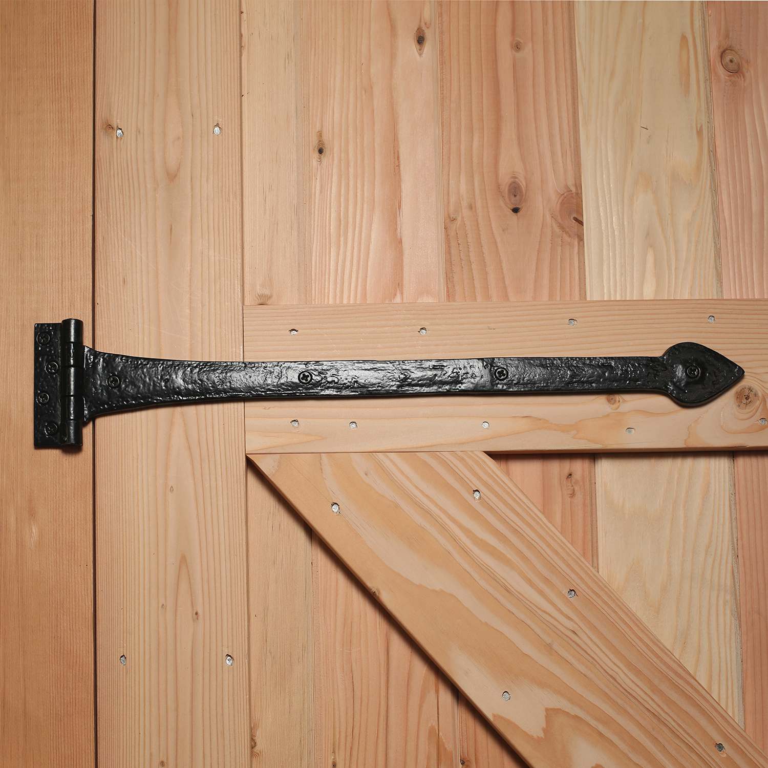 Rustic Colonial Iron Barn Door Hinge Black Barn Pros