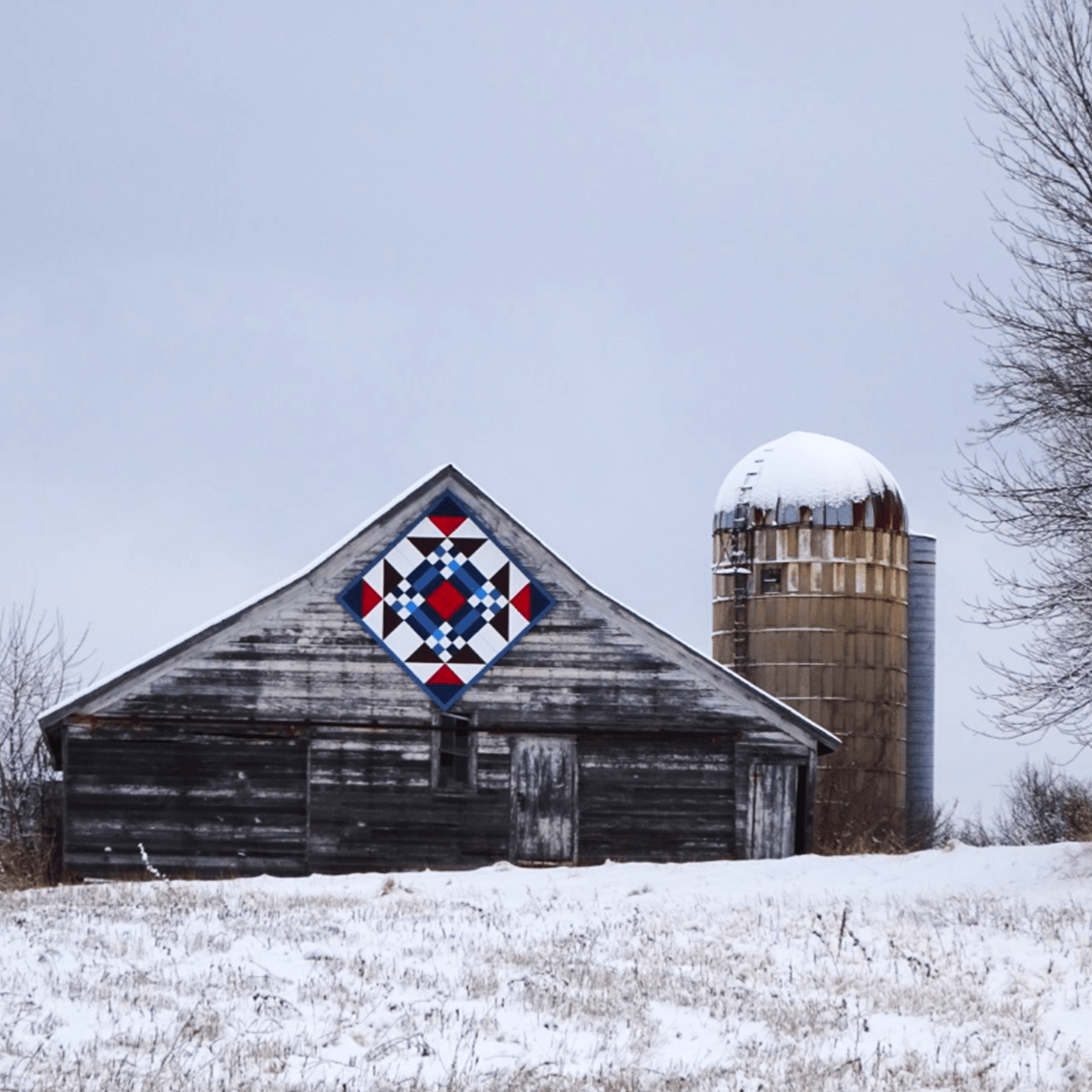 Barn Quilts of Carver County in Snowy Settings Part 2 Barn Quilts