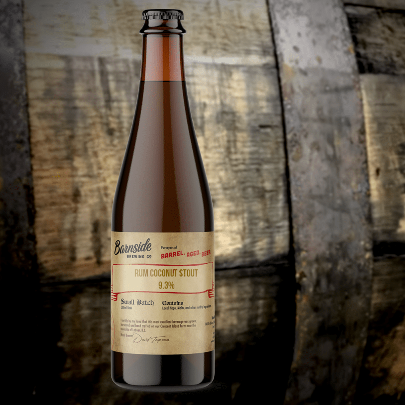 Barrel Aged Rum (Coconut Stout) Barnside Brewing