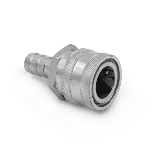 Female Stainless Steel Quick Disconnect x 1/2"Barb