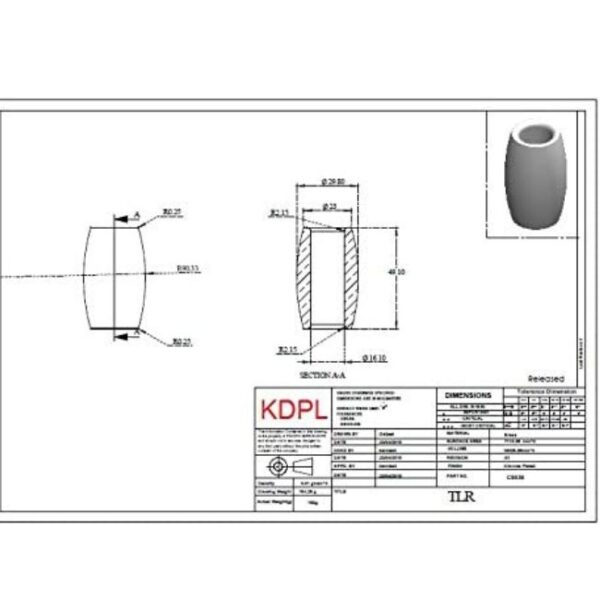 Brass Tag Line Return Chrome Plated Outrigger Tagline Returns