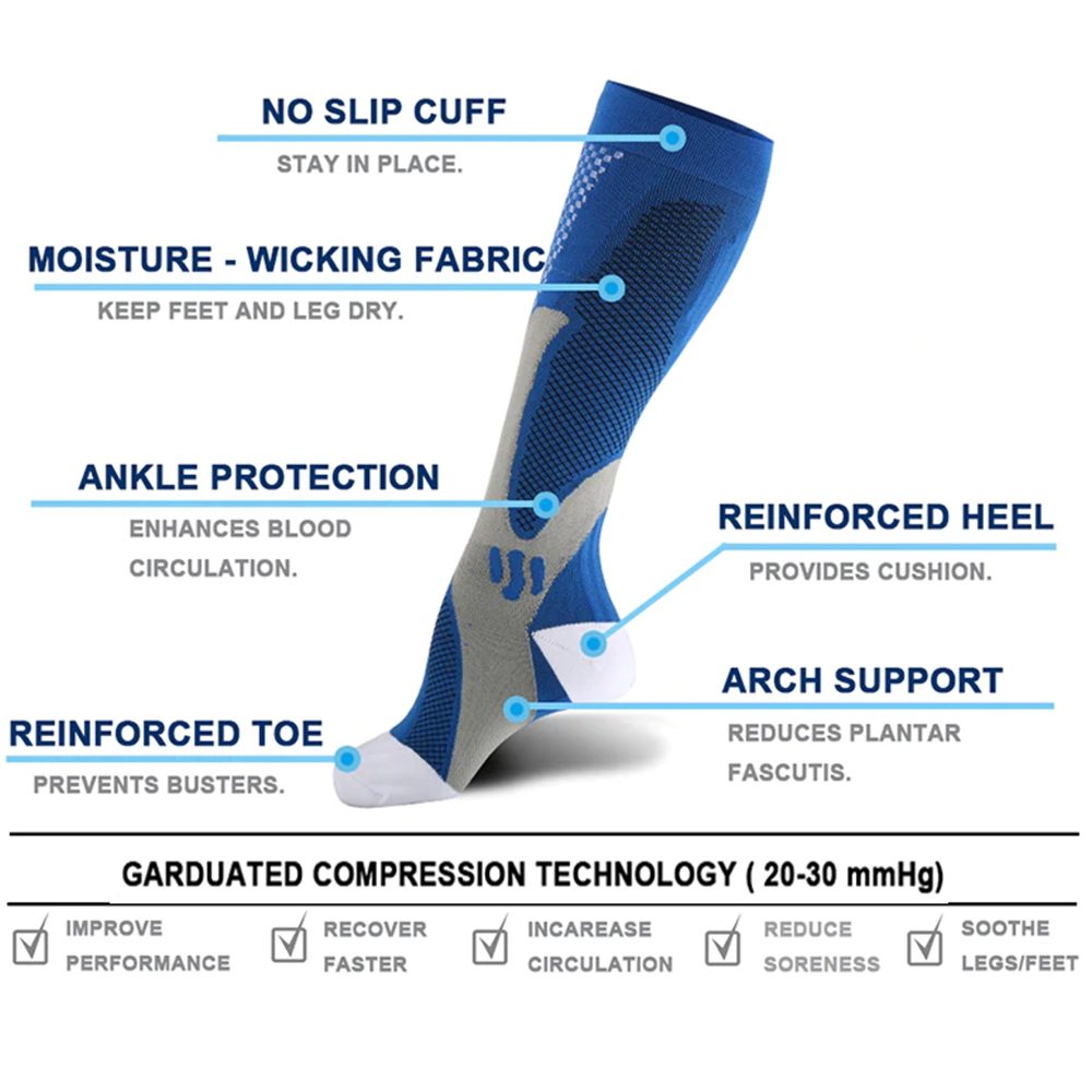 Calf Compression Socks Graduated Compression Baron Active