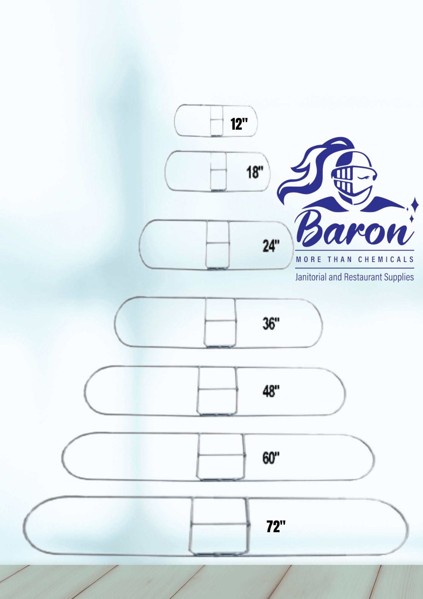 Dust Mop Frames, Black Coated Metal Frame Baron Chemicals