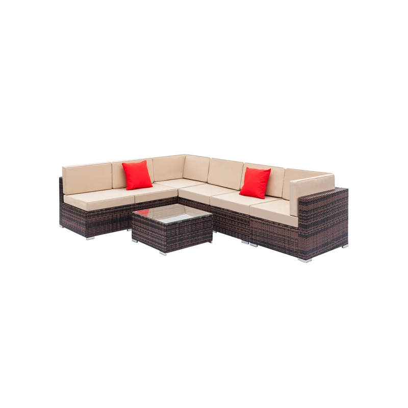 7piece Outdoor Rattan Sectional Sofa Set price in Pakistan Baroon