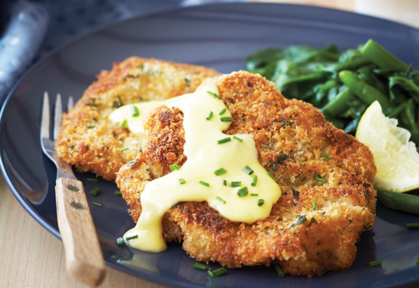 Schnitzel with Creamy Cheese Sauce The Barossa Coop