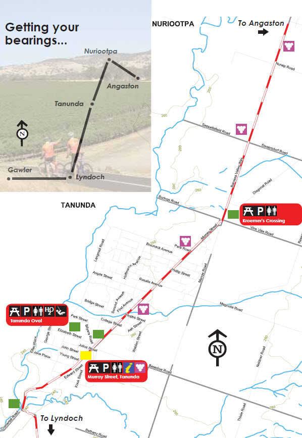 Barossa By Bike Map Barossa Bike | Barossa Bike Trails