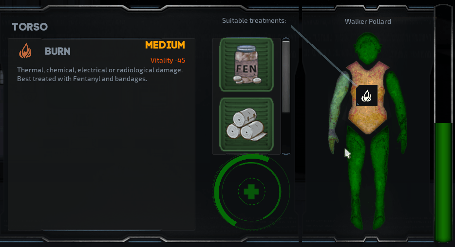 Health system improvements for Steam release Barotrauma