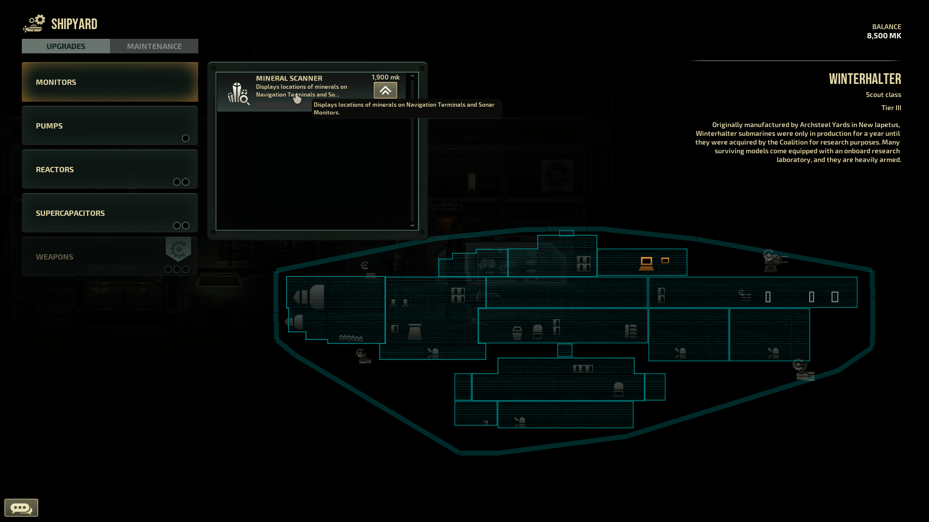 Sneak peek Changes in the shipyard Barotrauma
