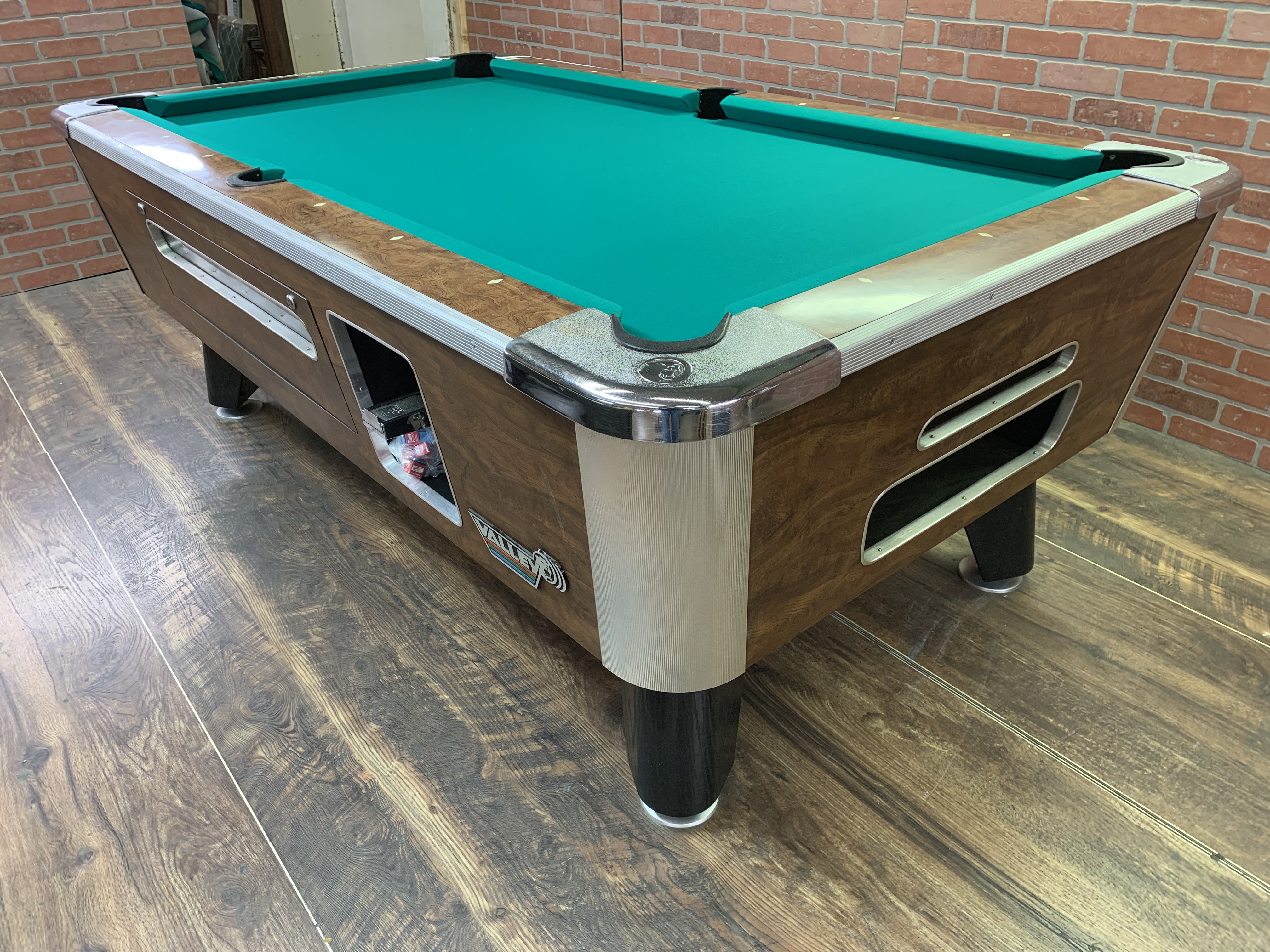 Used Coin Operated Pool Table 121619B Used Coin Operated Bar Pool Tables