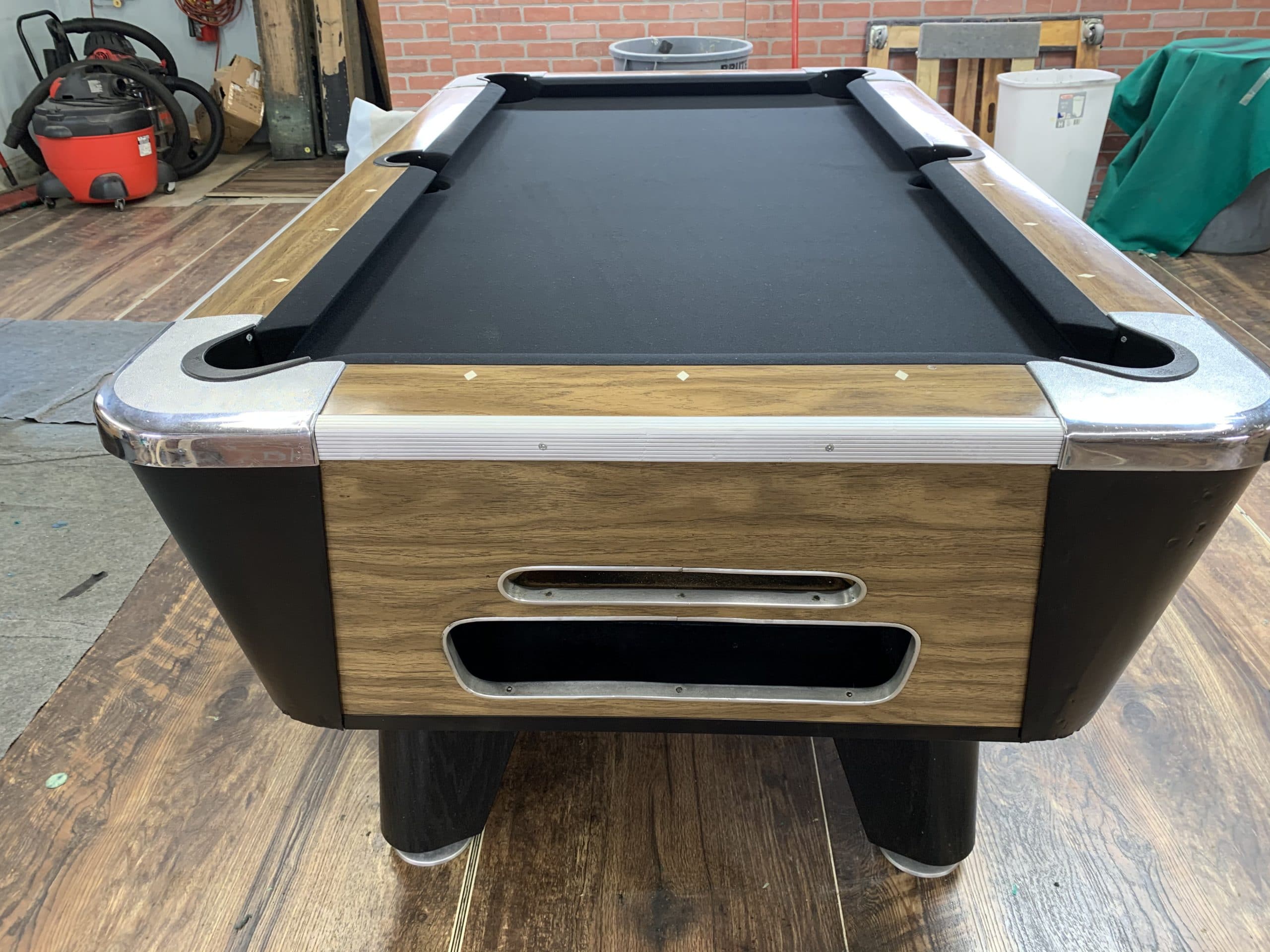 6′ Valley Light Oak Used Coin Operated Pool Table Used Coin Operated Bar Pool Tables