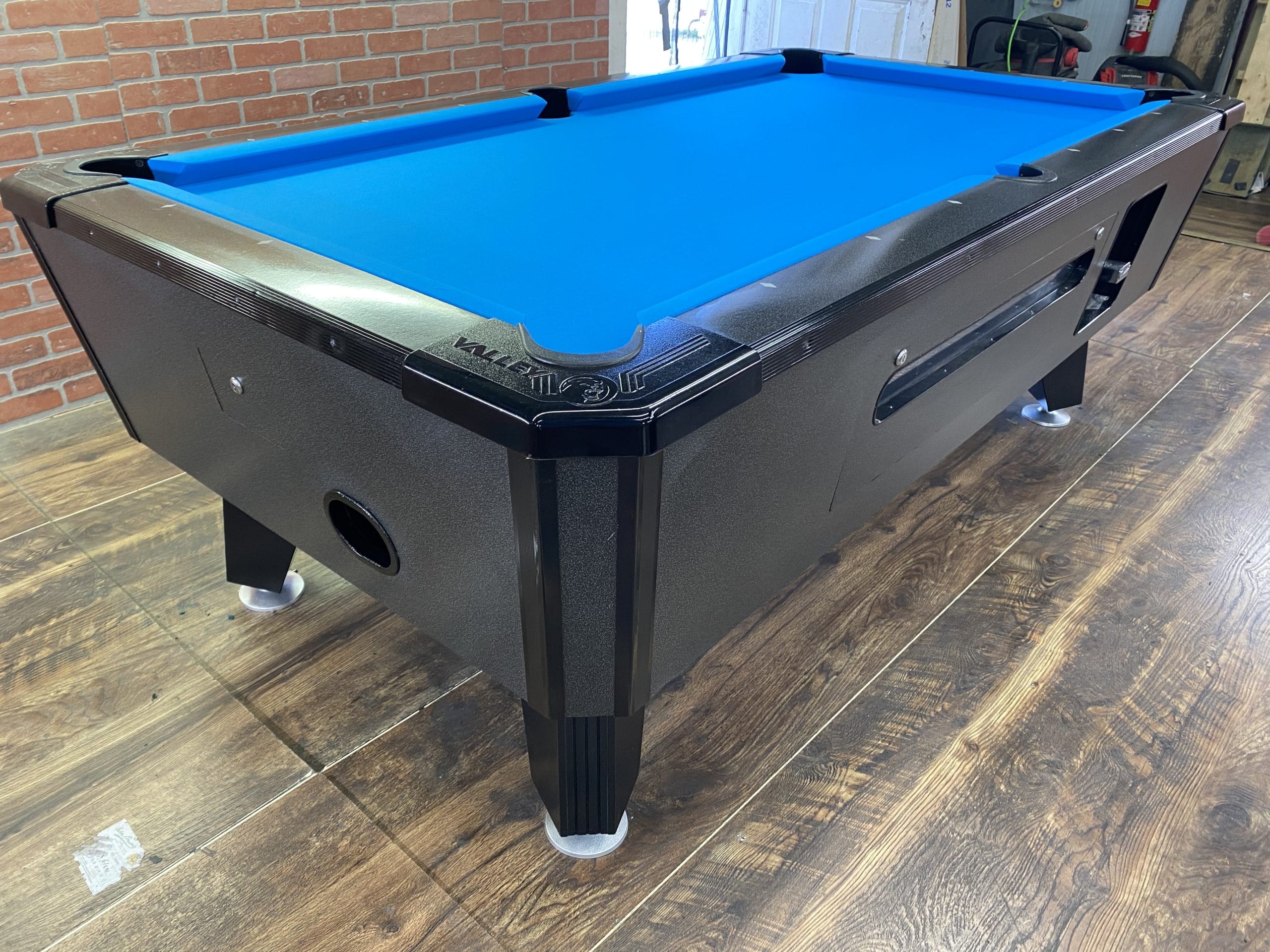 6 1/2 Valley Black Cat Used Coin Operated Pool Table Used Coin