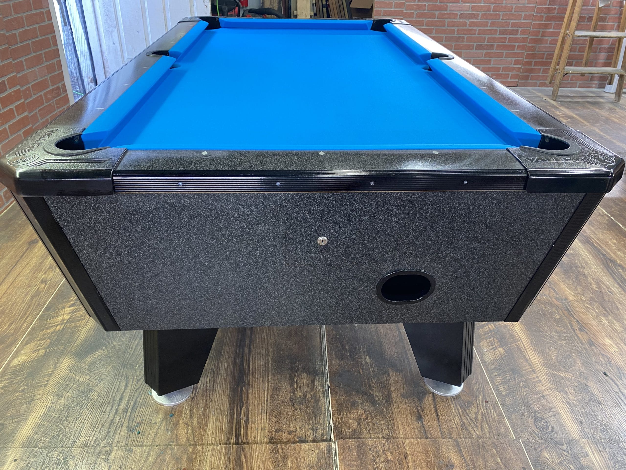 6 1/2 Valley Black Cat Used Coin Operated Pool Table Used Coin