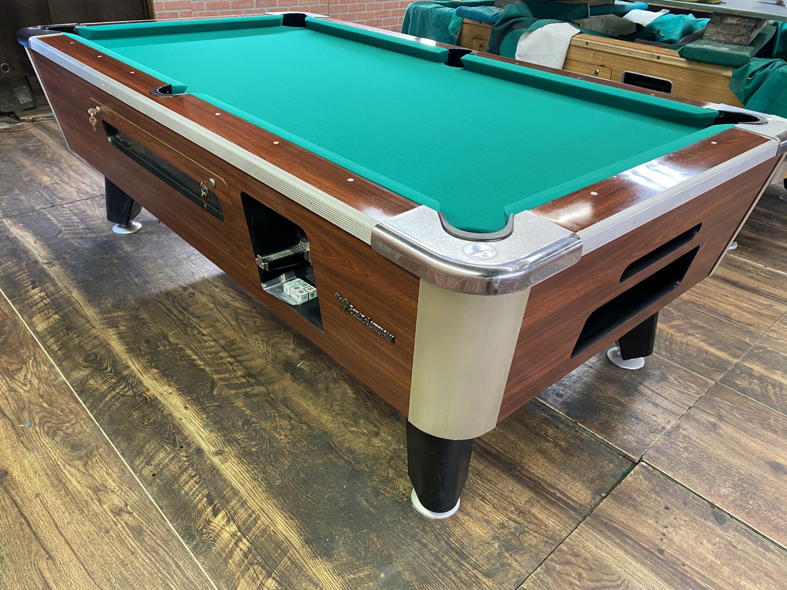 7′ Great American Used Coin Operated Pool Table Used Coin Operated