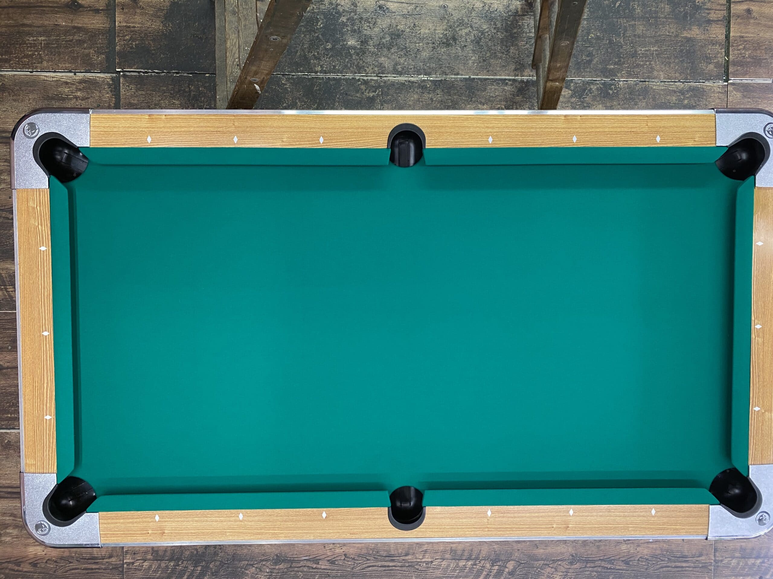 7′ Valley Light Oak Used Coin Operated Pool Table Used Coin Operated
