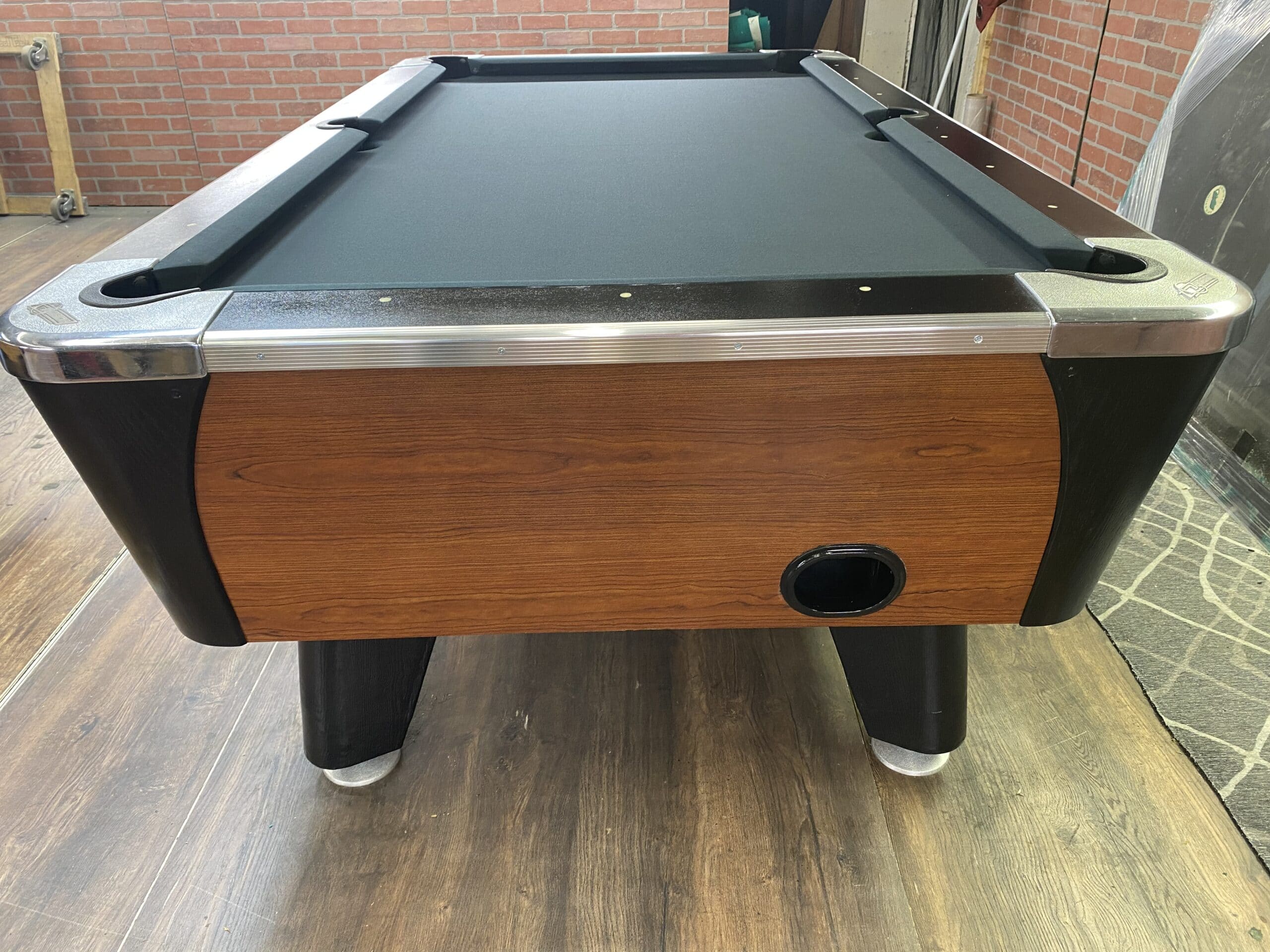 7' Dynamo Red Oak Used Coin Operated Bar Pool Tables