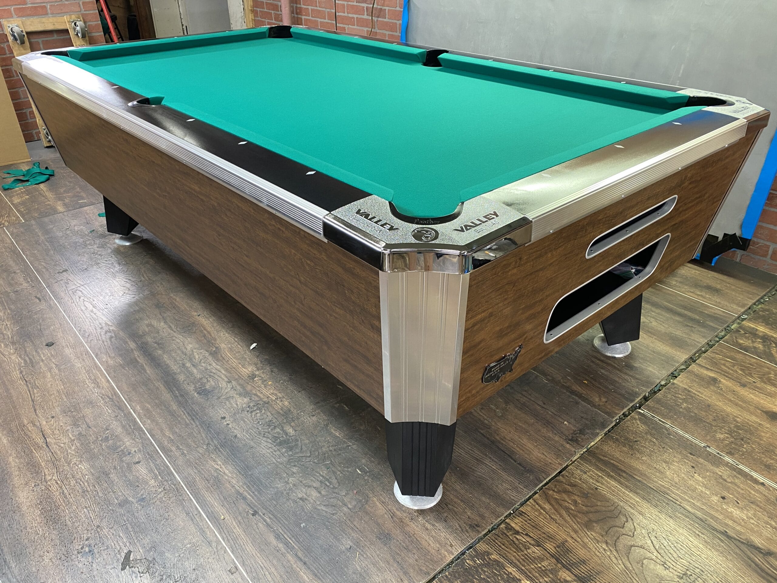 6 1/2' Valley Highland Maple Home Pool Table (New) Used Coin Operated