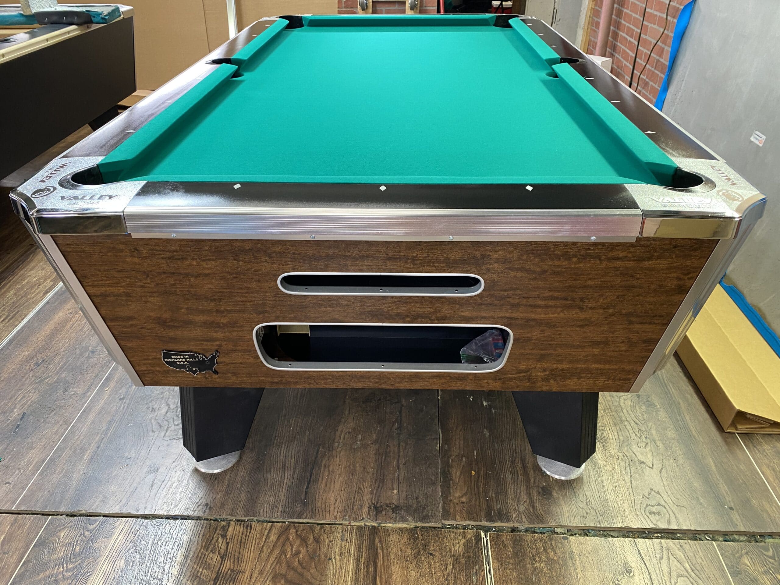 6 1/2' Valley Highland Maple Home Pool Table (New) Used Coin Operated
