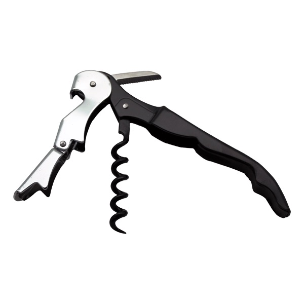 Black Pull Lever Corkscrew BarPros Product Bottle Openerr