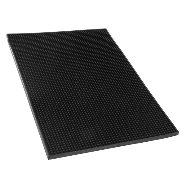 Black Rubber Service Mat BarPros Product Bar Mat