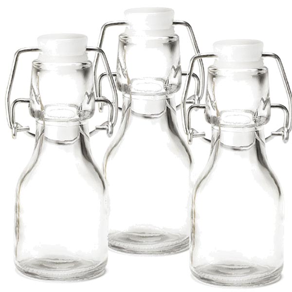 Swing top clear glass storage bottle BarPros