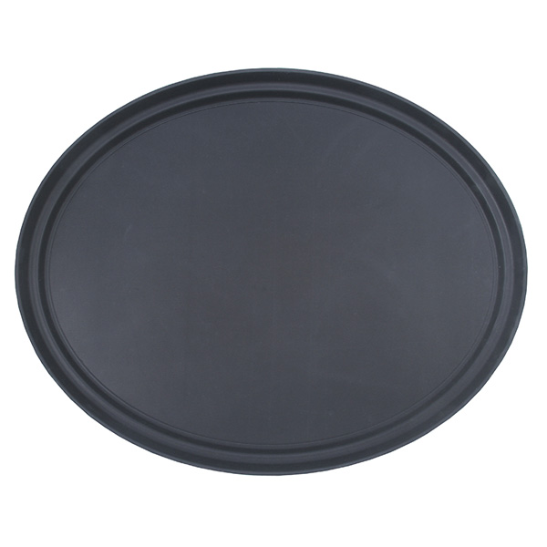 68cm Black Oval Tray Fibre Glass BarPros Bar & Kitchen Equipments