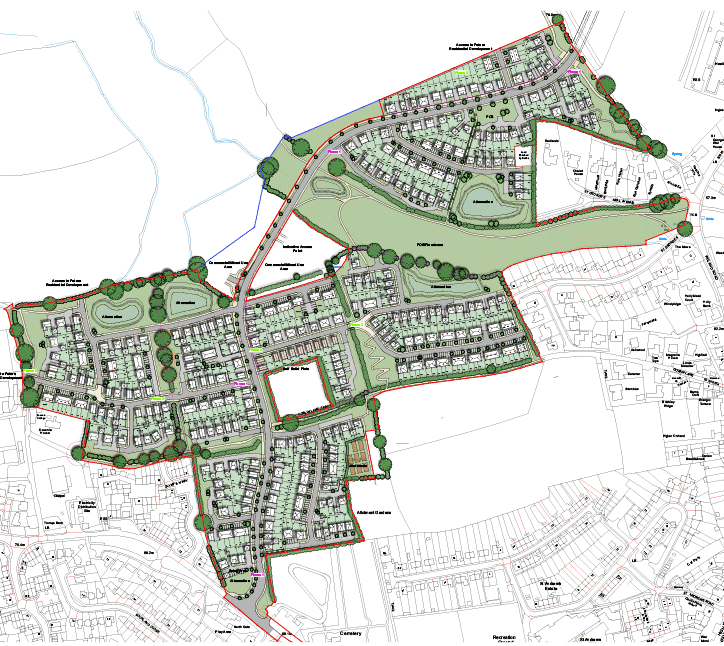 North West Cullompton, Beacon Green and Castra Barratt Exeter Planning