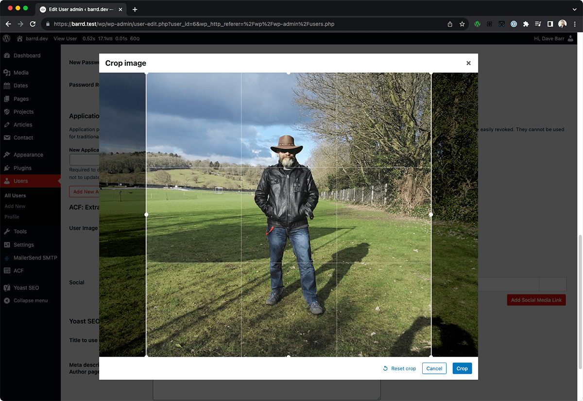 WordPress, upload and crop aspect ratio images with ACF barrd.dev