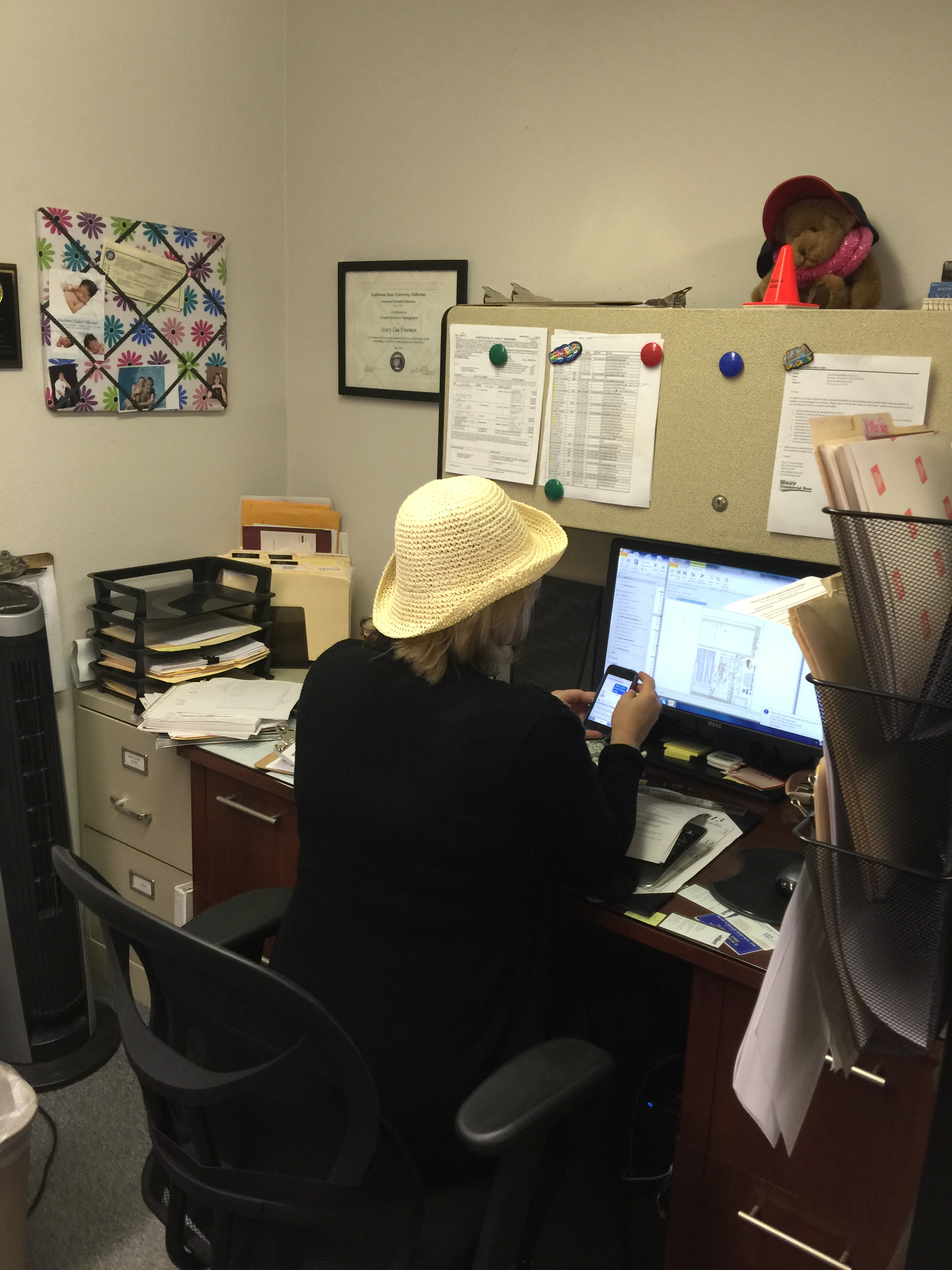 Favorite Hat Day at Barr Commercial Door Barr Commercial Doors Orange