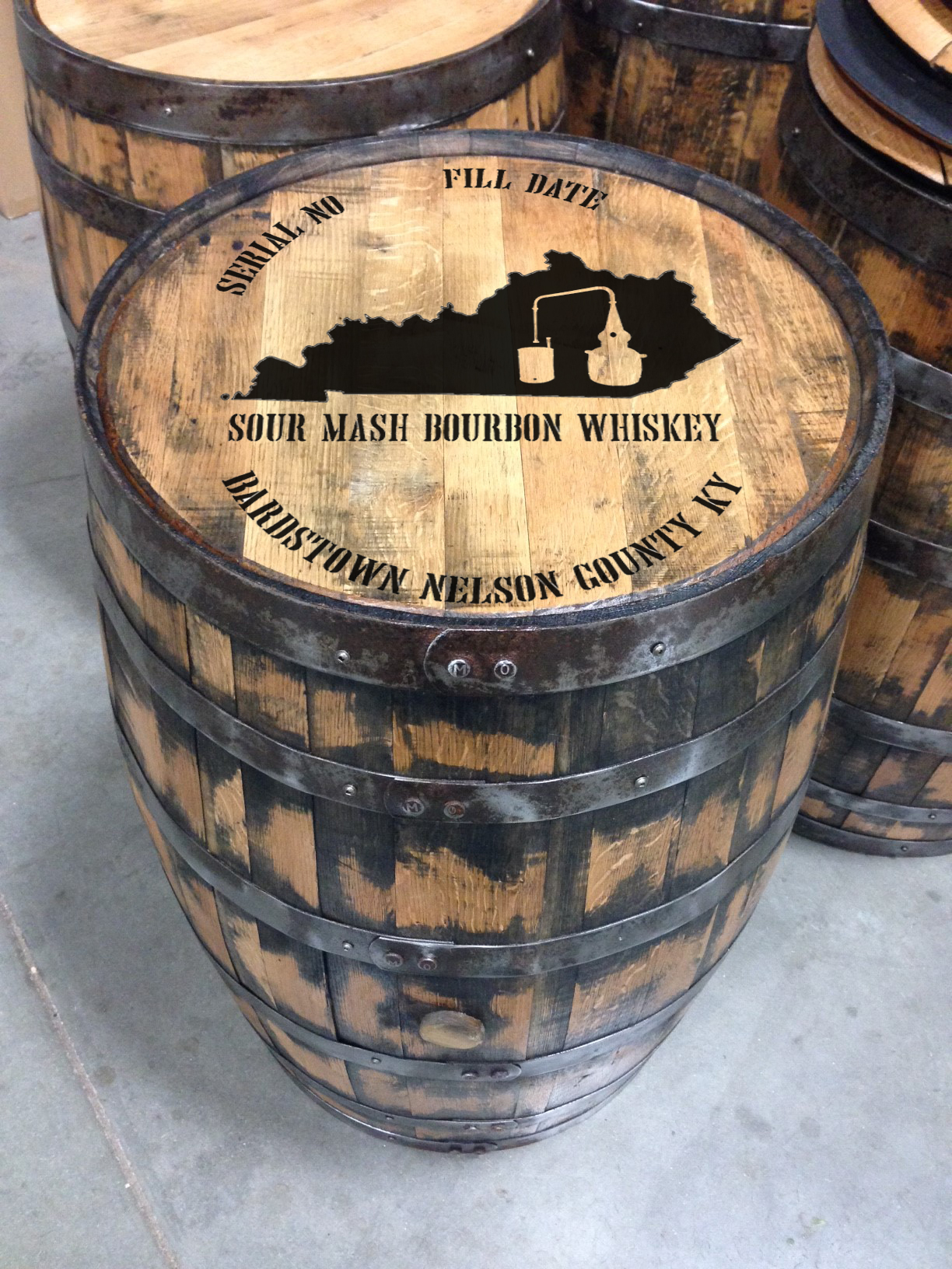 Custom Wedding Barrel Head BarrelHeadsKY