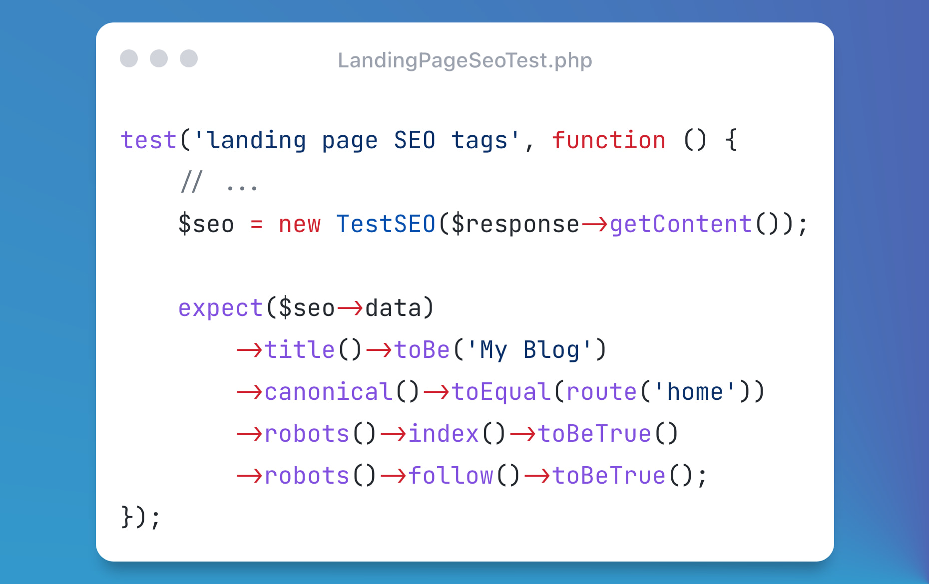 Testing your SEO with PHP & Pest Juampi's Blog