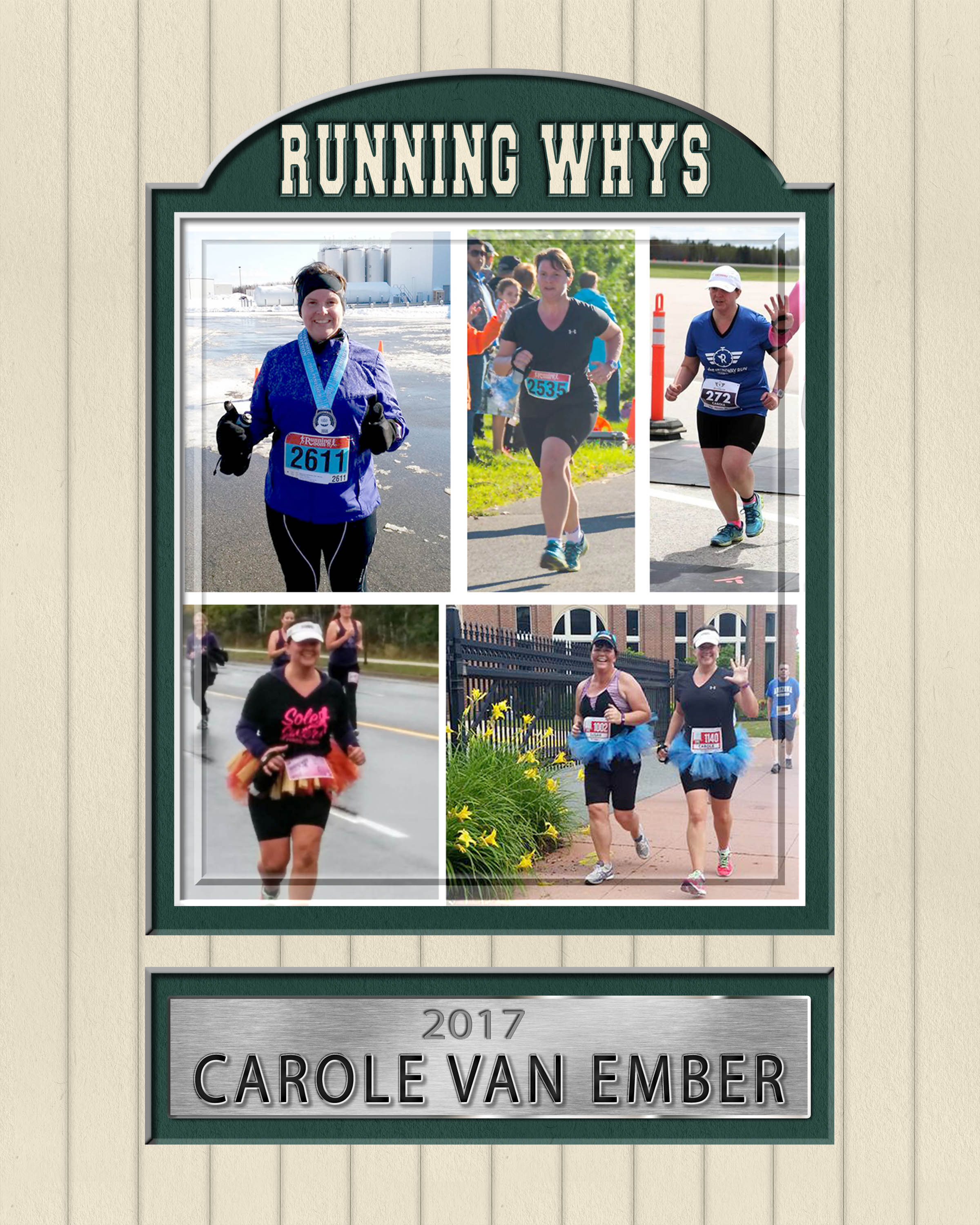 The Running Whys Carole Van Ember Another year of racking up the miles