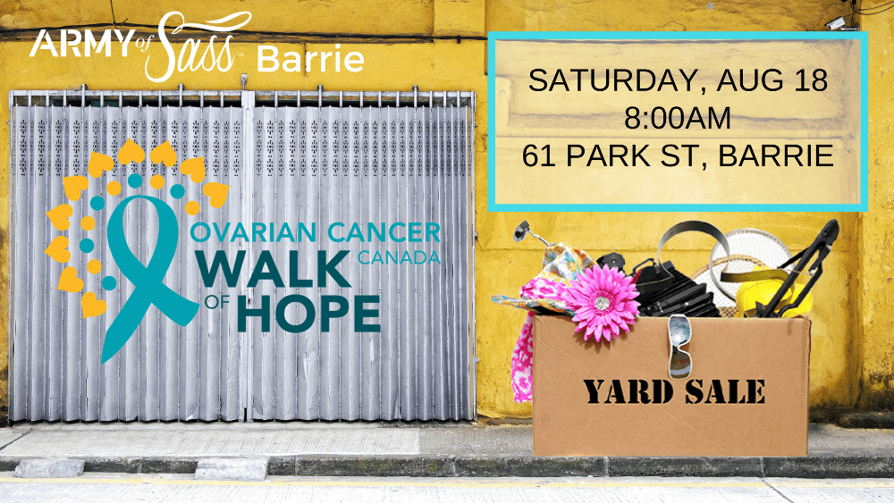 CHARITY Yard Sale Benefitting the Ovarian Cancer Canada Walk of Hope