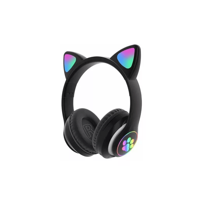 AURICULAR CAT EAR WIRELESS OREJAS RGB Y47 Barrios Computación