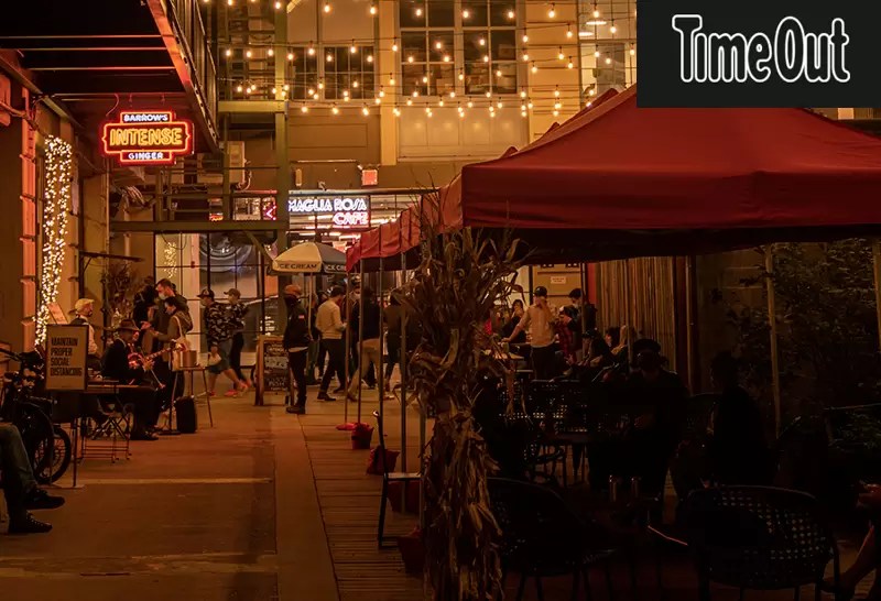 This is NYC’s largest heated outdoor dining experience Barrow's