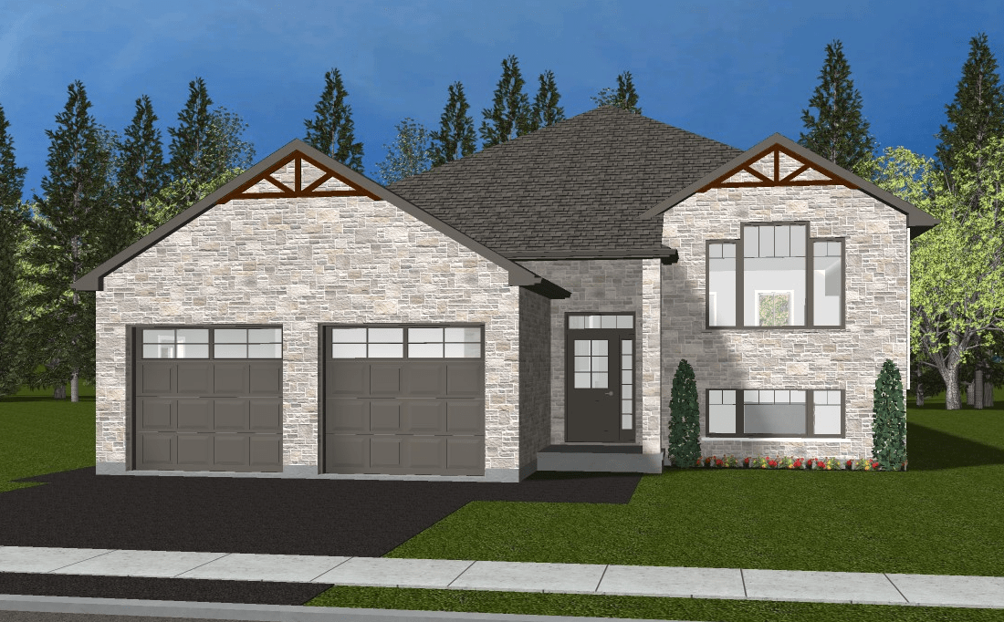 Thompson with 4 Bedrooms House Plan Barry's Construction Allenford, ON