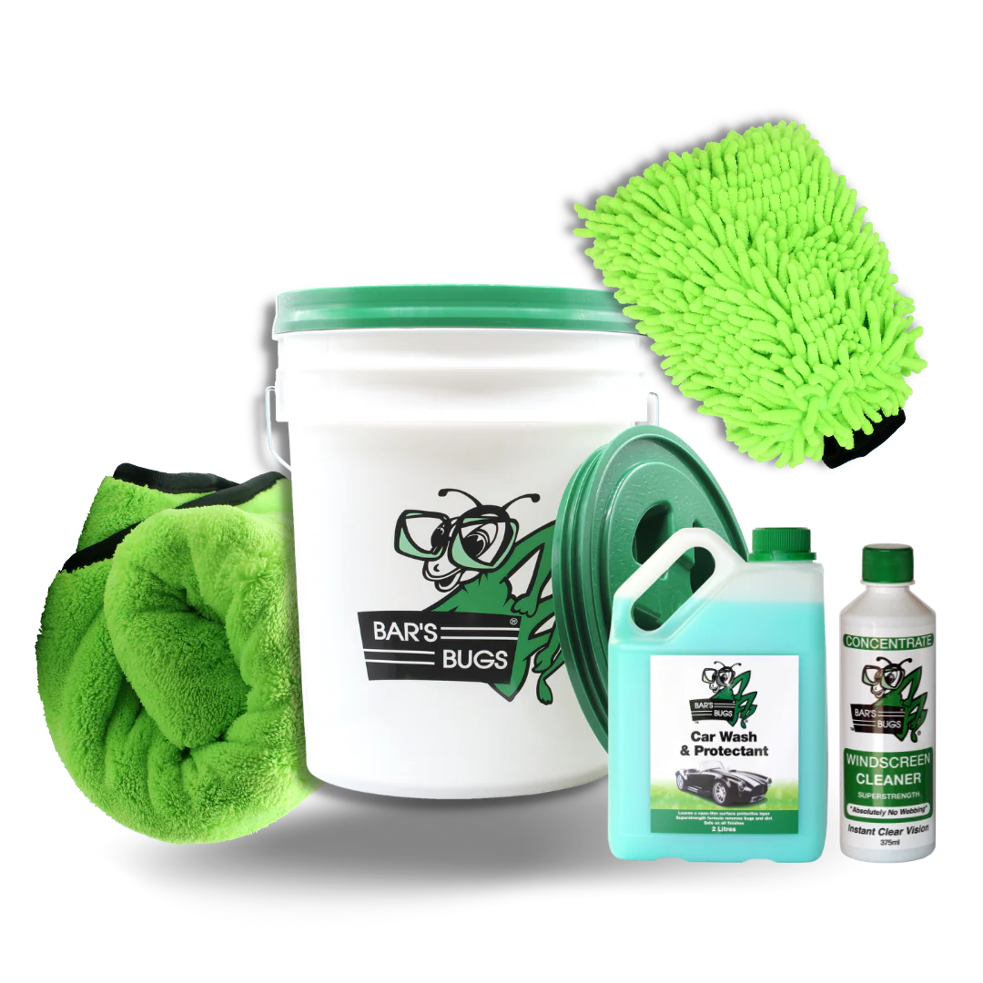 Wash Kit 5pc Car Cleaning Kit Bar's Bugs New Zealand