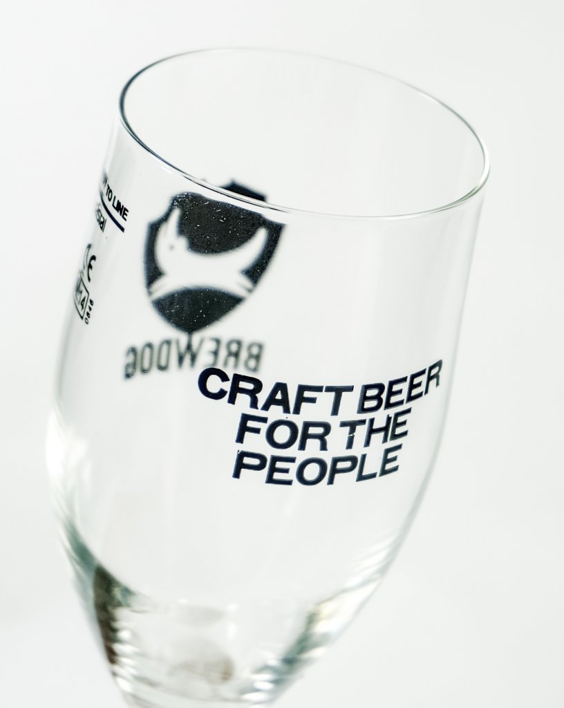 Brewdog beer glass half pint Scotland Beer glasses