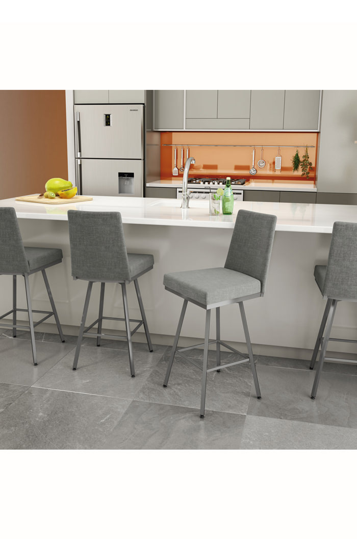 Buy Amisco Linea Upholstered Swivel Bar Stool Free shipping!