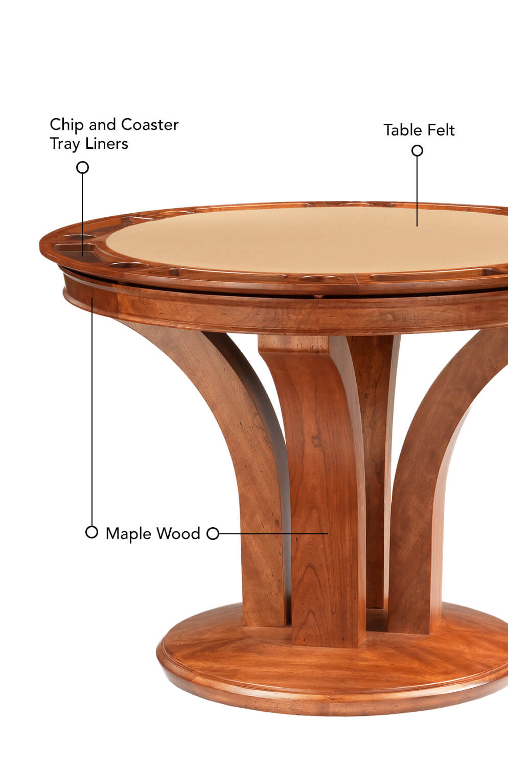 Darafeev's Treviso 8Player Convertible Poker Dining Gathering Table