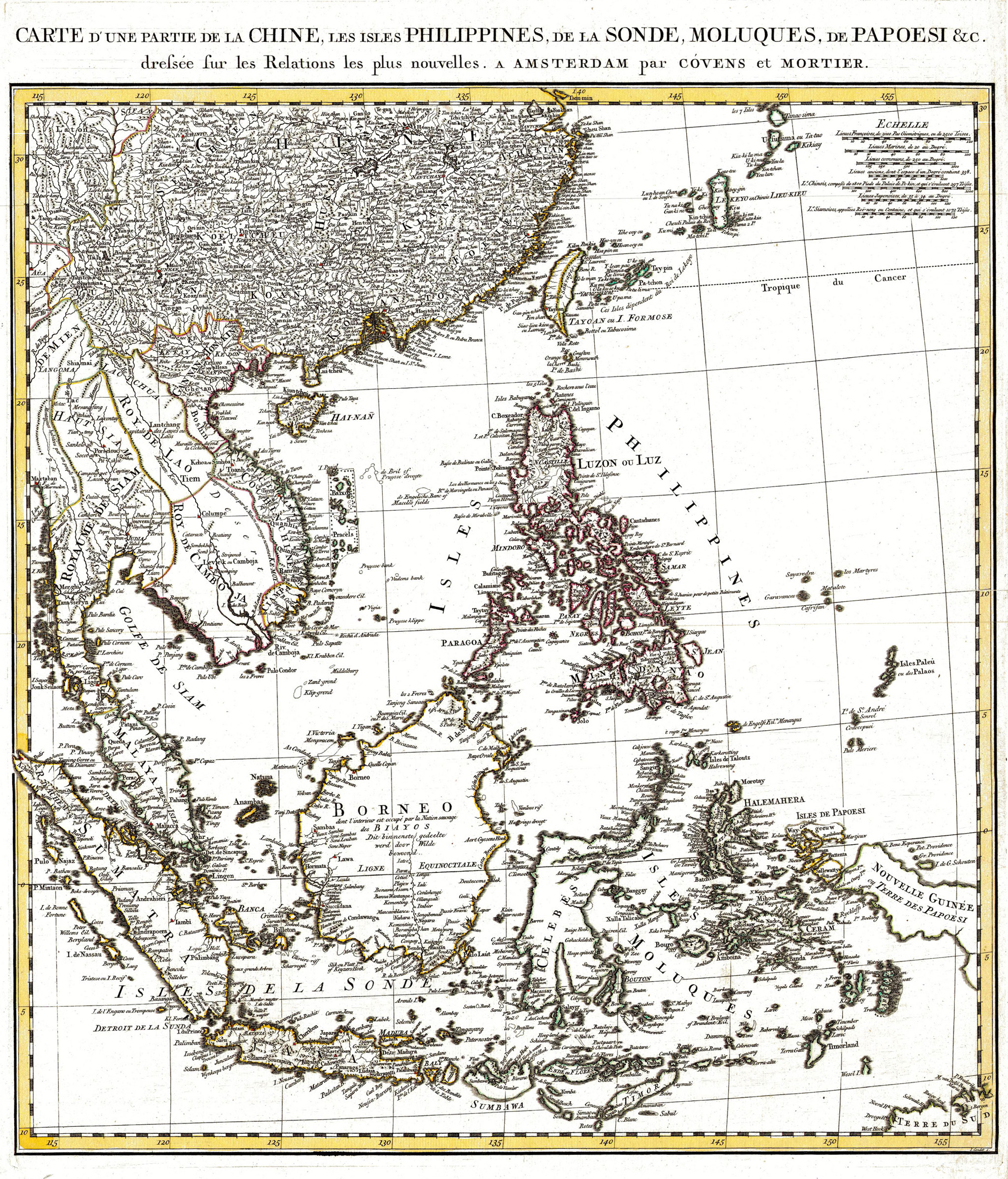 Map Of China And Indonesia Antique Map of China and Indonesia by Covens & Mortier (c.1735